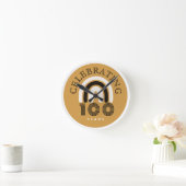 100-jarig jubileum modern ontwerp ronde klok (Huis)