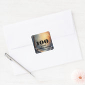 100-jarig jubileum Nog steeds verliefd op jou Band Vierkante Sticker (Envelop)