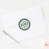 100-jarig jubileum ronde sticker (Envelop)