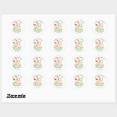 100-jarig jubileum zwarte geschiedenis verpleegste ronde sticker (Vel)