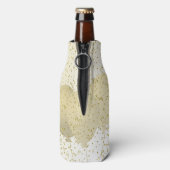 100 JARIG - Zwarte/Gold-tekst Flesjeskoeler (Fles Achterkant)