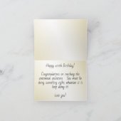 100 JARIG - Zwarte/Gold-tekst Kaart (Binnen)