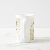 100 JARIG - Zwarte/Gold-tekst Porselein Kop (Achterkant)