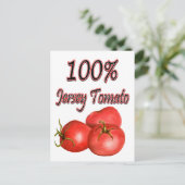 100% Jersey Tomato Briefkaart (Staand voorkant)