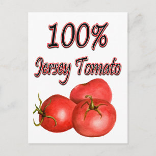 100% Jersey Tomato Briefkaart