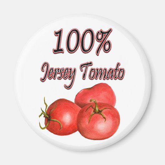 100% Jersey Tomato Magneet (Voorkant)