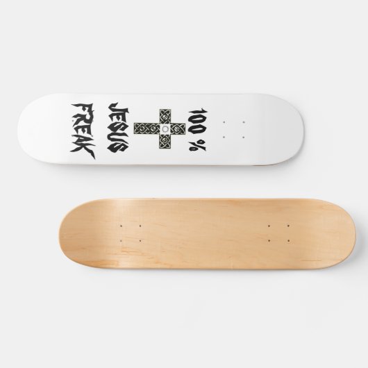 100% JESUS FREAK SKATEBOARD (Horizontaal)