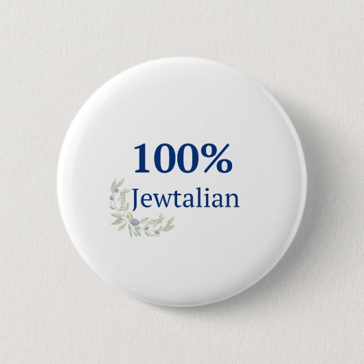 100% Jood-Italiaanse Knop Ronde Button 5,7 Cm (Voorkant)