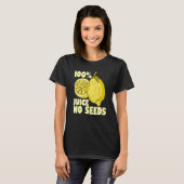 100 Juice No Seeds Lemon Mannen T-shirt (Voorkant volledig)