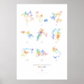 100 k cijfers irrationele getallen (licht) poster (Voorkant)
