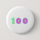 100 (kaarsen) ronde button 5,7 cm (Voorkant)