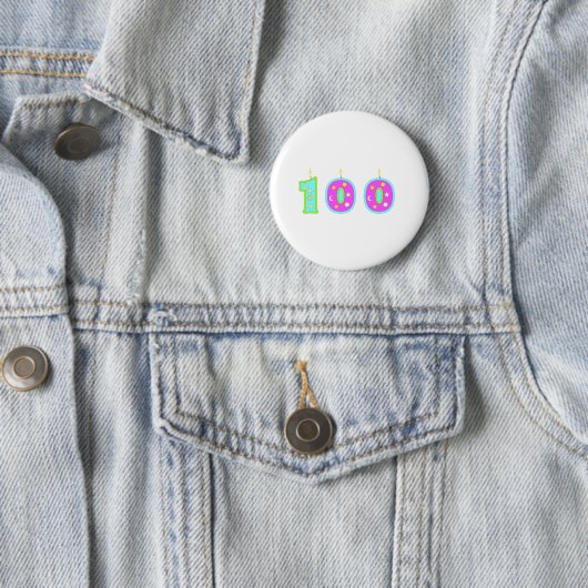 100 (kaarsen) ronde button 5,7 cm (In situ)