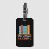 100% kans om grappig boek te lezen bagagelabel (Voorkant (verticaal))
