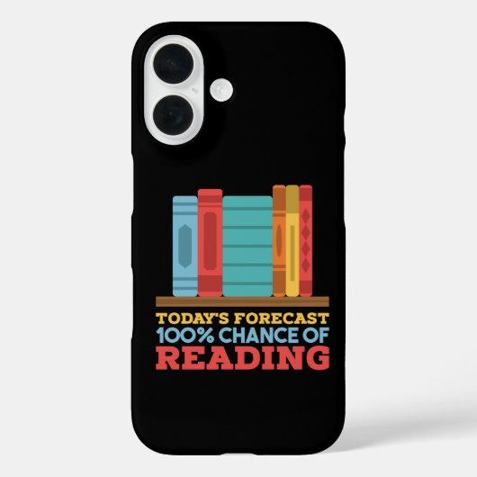 100% kans om grappig boek te lezen Case-Mate iPhone case (Achterkant)