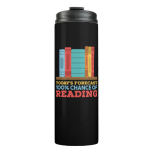100% kans om grappig boek te lezen thermosbeker