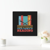 100% kans om grappig boek te lezen vierkante klok (Huis)