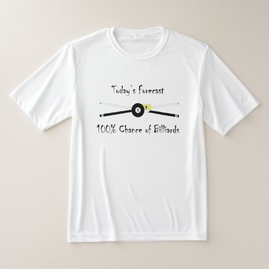 100% Kans op Biliards T-shirt (Laagn)