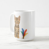 100% kans op chaos - Bengaalse kittenstijl Koffiemok (Voorkant links)