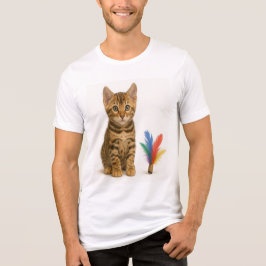 100% kans op chaos - Bengaalse kittenstijl Tri-Blend Shirt