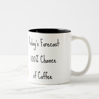 100% Kans op Koffie-Mok Tweekleurige Koffiemok