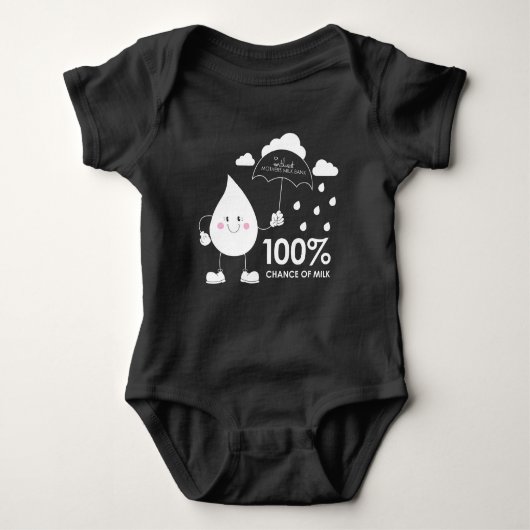 100% kans op melk romper (Voorkant)