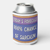 100% kans op sarcasme blikjeskoeler (Blikje Achterkant)