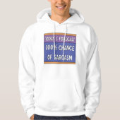 100% kans op sarcasme hoodie (Voorkant)