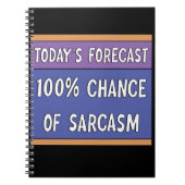 100% kans op sarcasme notitieboek (Voorkant)