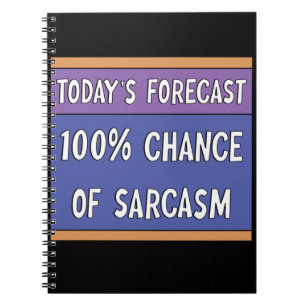 100% kans op sarcasme notitieboek