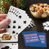 100% kans op sarcasme pokerkaarten (Insitu)