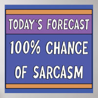100% kans op sarcasme