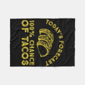 100% kans op taco's fleece deken (Voorkant (Horizontaal))