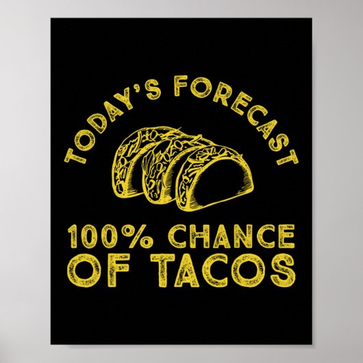 100% kans op taco's poster (Voorkant)
