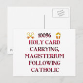 100% katholiek! briefkaart (Voorkant / Achterkant)