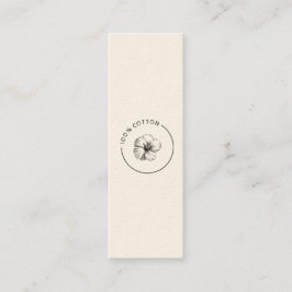 100% Katoen  Bloem Zakelijk Stropdas op Label