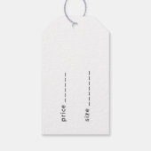 100% Katoen  Bloem Zakelijke Kleding Label Cadeaulabel (Achterkant)