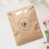 100% Katoen  Botanische Bloem Zakelijke Tas Bedankzakje (Gezegeld)