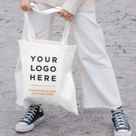 100% katoen Gepersonaliseerde logo en tekst canvas Tote Bag