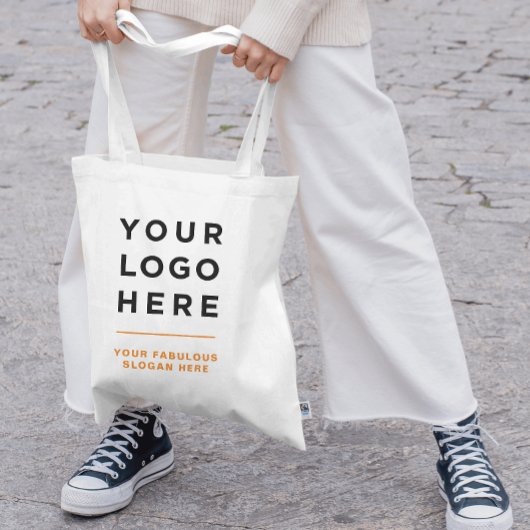 100% katoen Gepersonaliseerde logo en tekst canvas Tote Bag