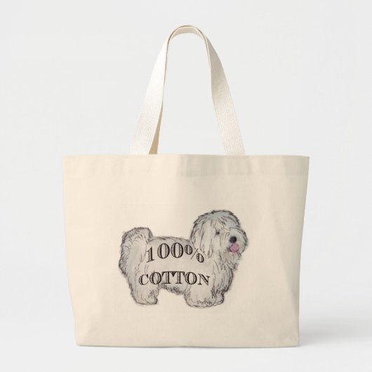 100% katoen grote tote bag (Voorkant)