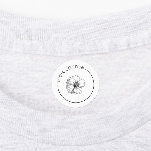 100% Katoen ventilatorbedrijflabels Labels (Aangebracht)