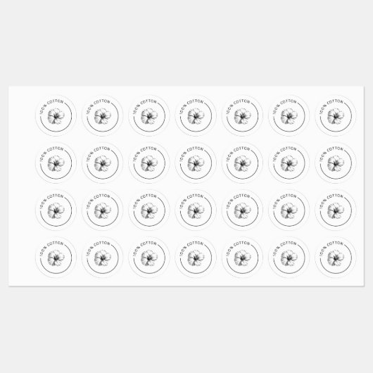 100% Katoen ventilatorbedrijflabels Labels (Vel)