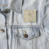 100% katoen vierkante button 5,1 cm (In situ)