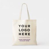 100% katoenen tas met gepersonaliseerd logo en tek (Achterkant)