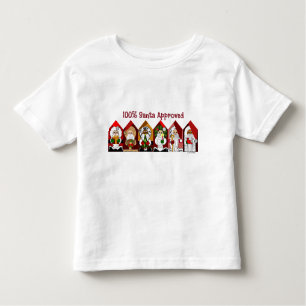 100% Kerstman goedgekeurd Kerstmis peuter T-shirt