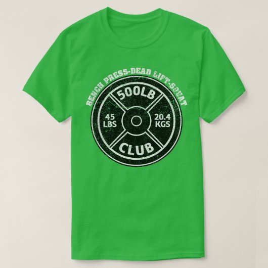 100 kg Pond Club Gym Weightlift Dead Lift Ben T-shirt (Design voorkant)