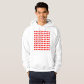 100 kippen - Rood Hoodie (Voorkant volledig)