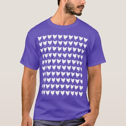 100 Kippen - Wit T-shirt (Voorkant)