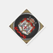[100] Knachten Templar Coat of Arms Servet (Hoek)