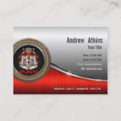 [100] Knachten Templar Coat of Arms Visitekaartje (Achterkant)